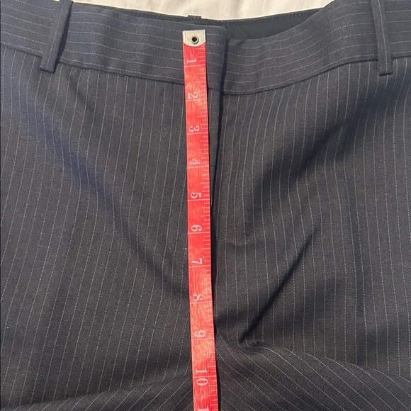 J. Crew Hutton wide leg Charcoal Pinstripe Trousers- 6T - Picture 7 of 10